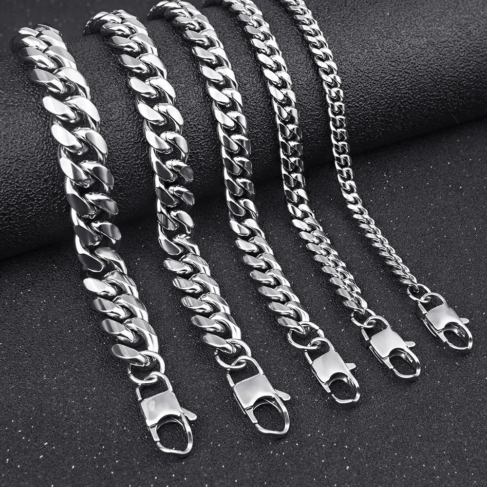 Waterproof Cuban Link Chain & Bracelet Set