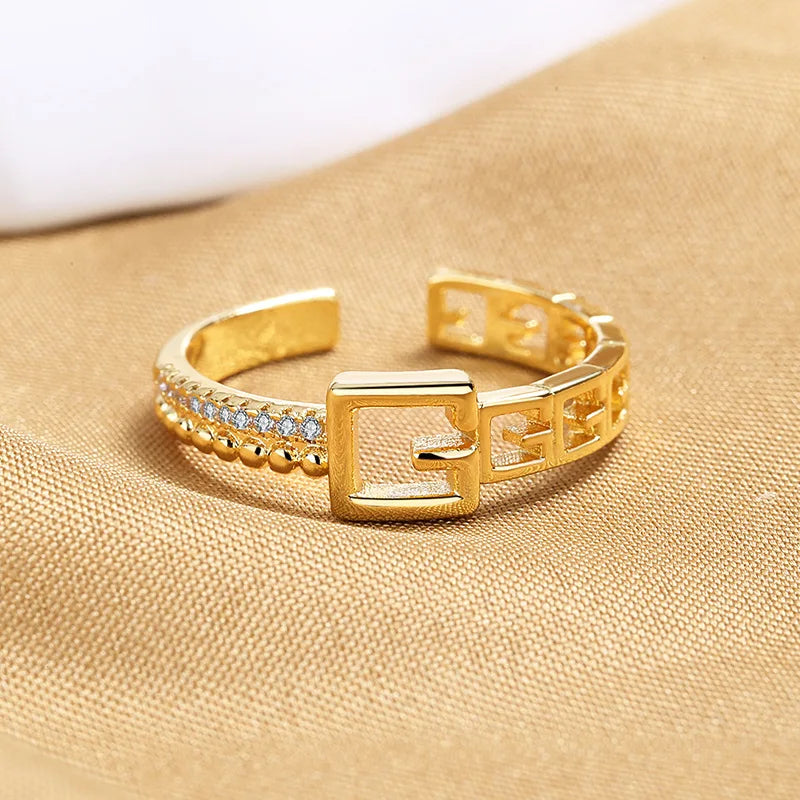 Exquisite Adjustable Sterling Silver Ring