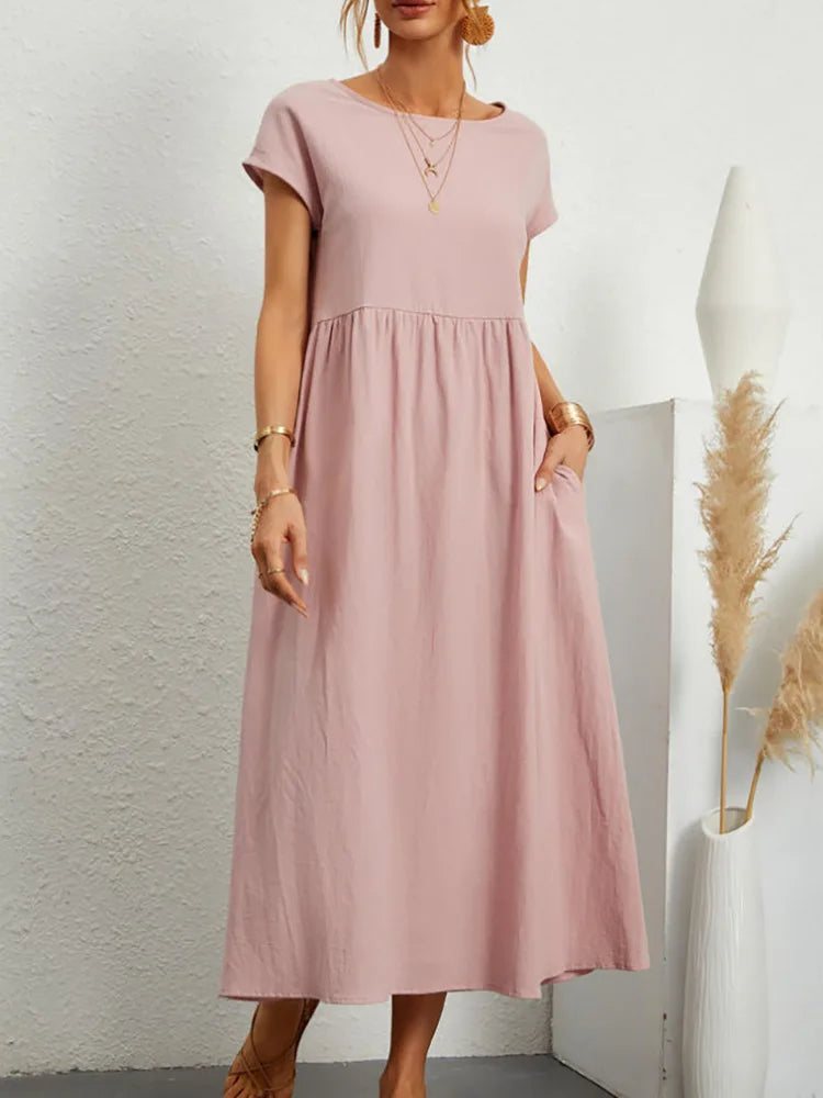 Elegant Summer Linen Dress
