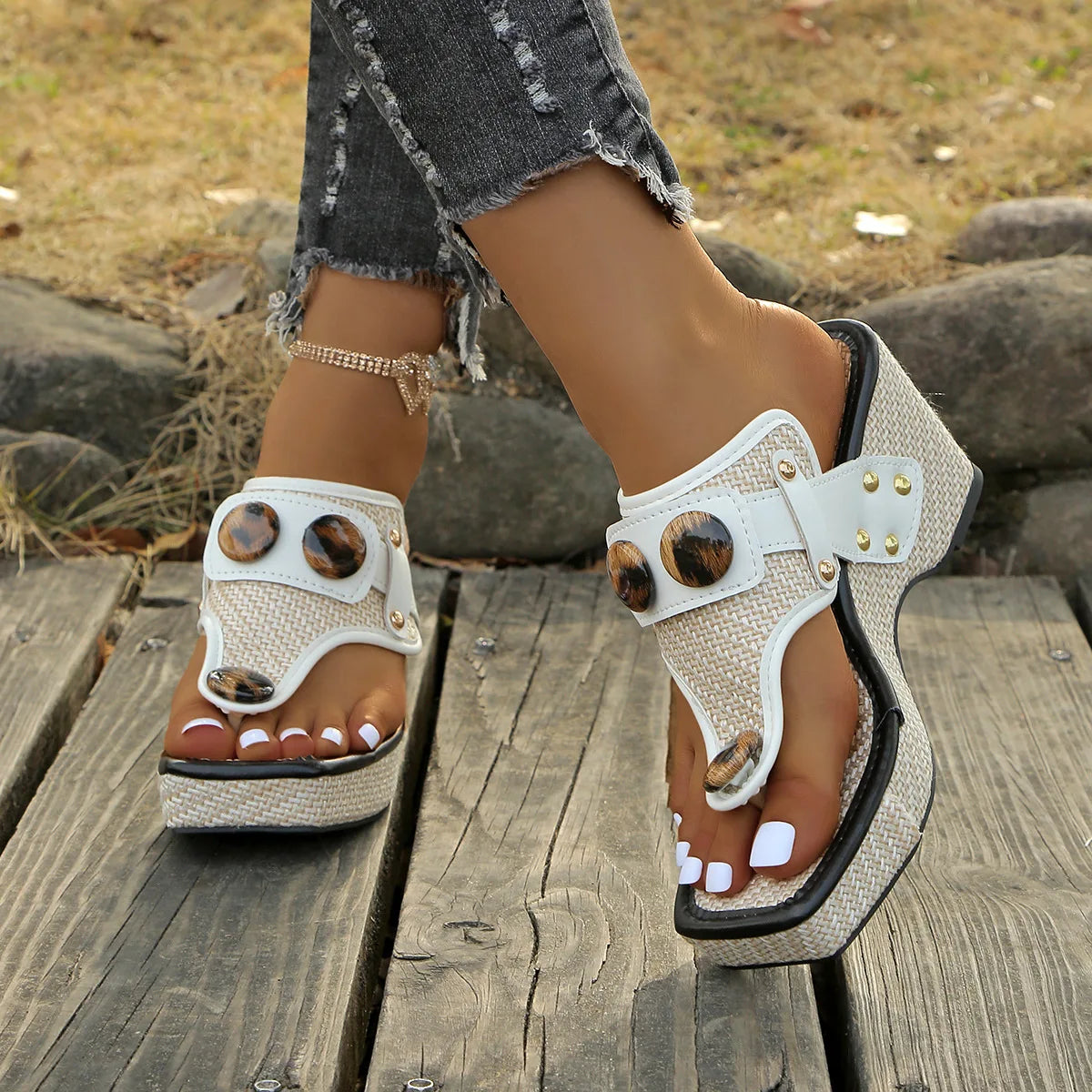 Square Platform Sandals