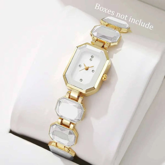 Elegant Women Rectangle Dial Watch