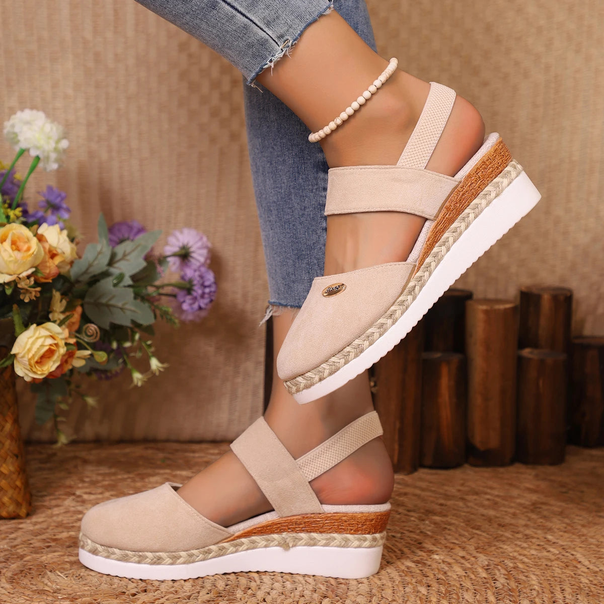 Casual Chic Gladiator Wedges