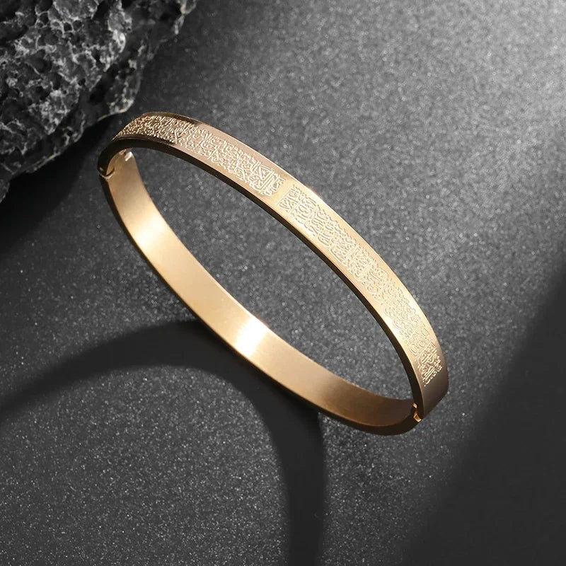 Polished Steel Open Cuff Bangle