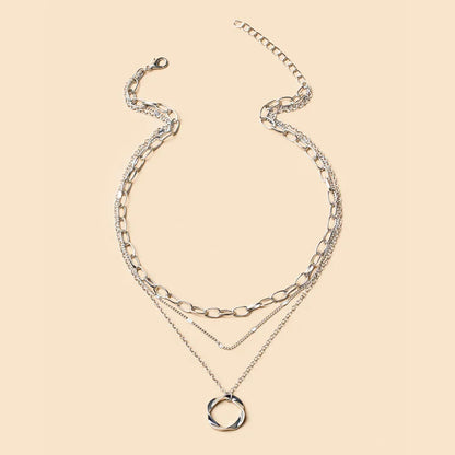 Zircon Charm Pendant Necklace