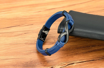 Infinity Bond Leather Wrap Bracelet