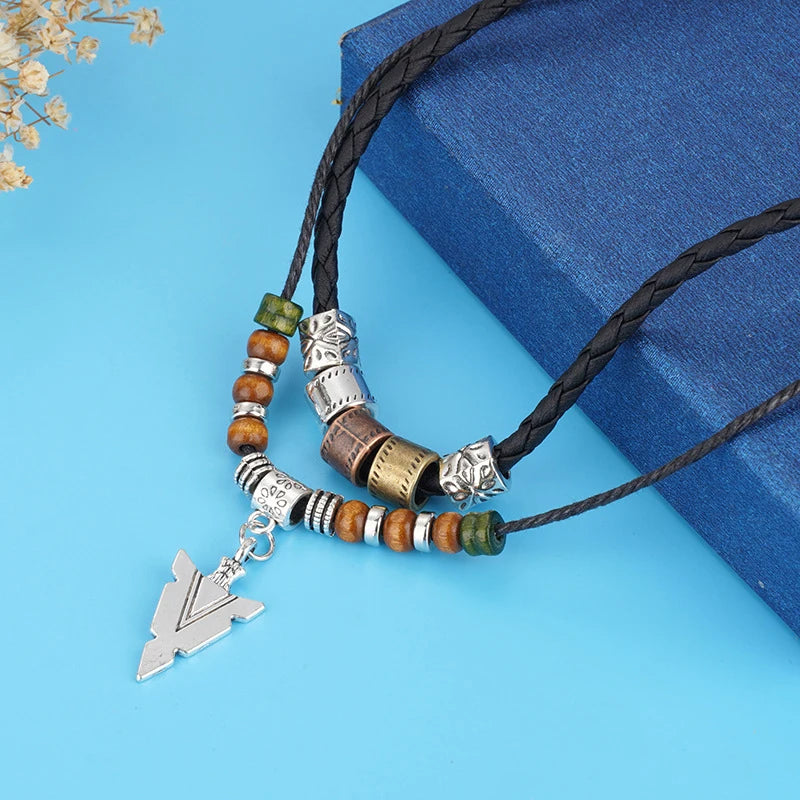 Men's Vintage Layered Arrow Necklace