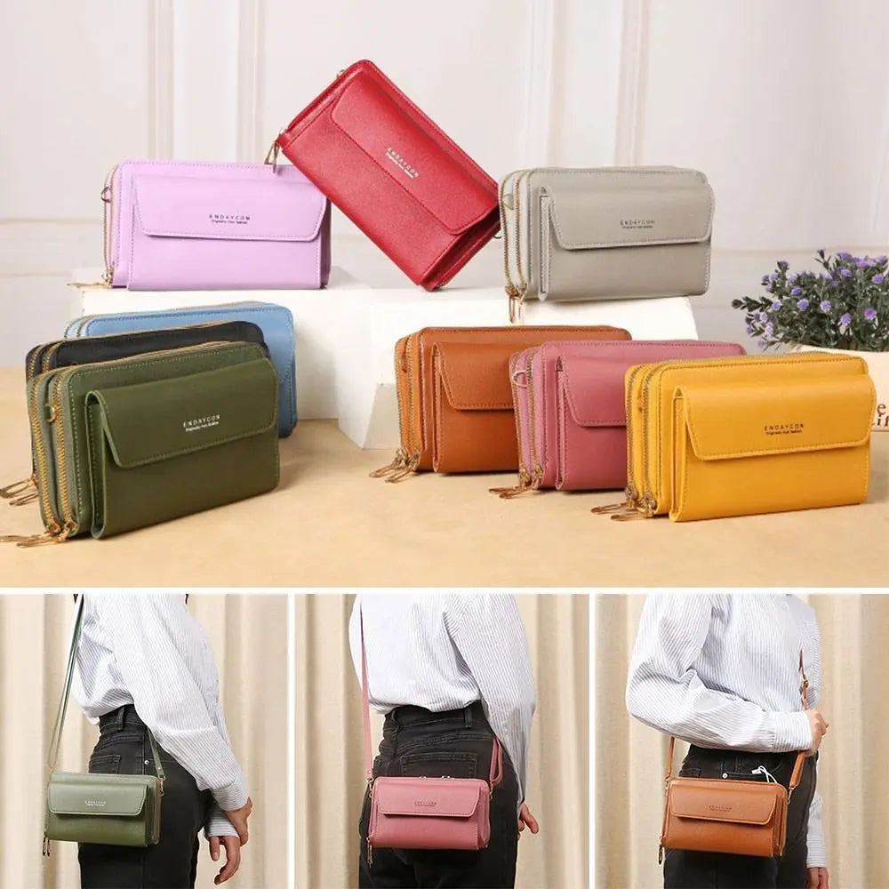 The Minimalist Multi-Compartment Crossbody Phone Wallet