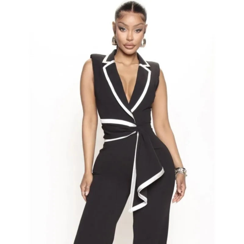 Dressy Casual Sleeveless Jumpsuit