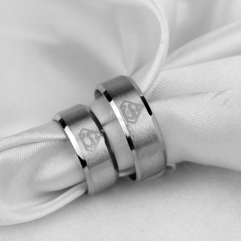 Stainless Steel Superman Ring