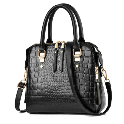 Luxury Crocodile Pattern Handbag