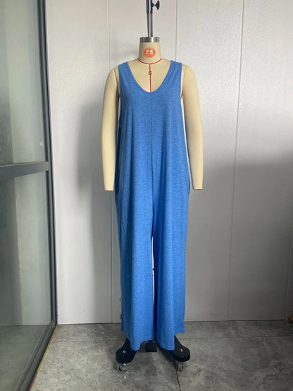 Chic Sleeveless Casual Jumpsuit