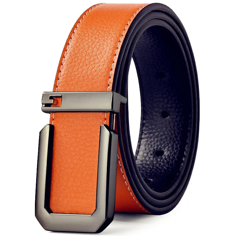 Sleek Automatic Leather Belt