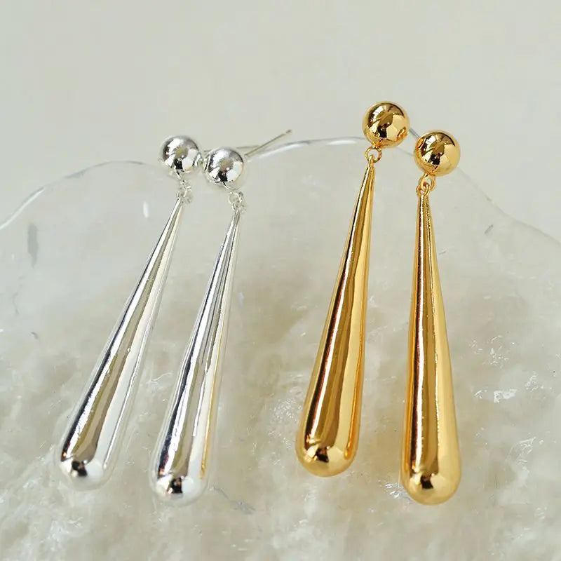 Minimalist Water Droplet Earrings