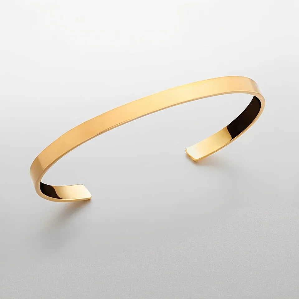 Men's Minimalist Stainless Steel Cuff