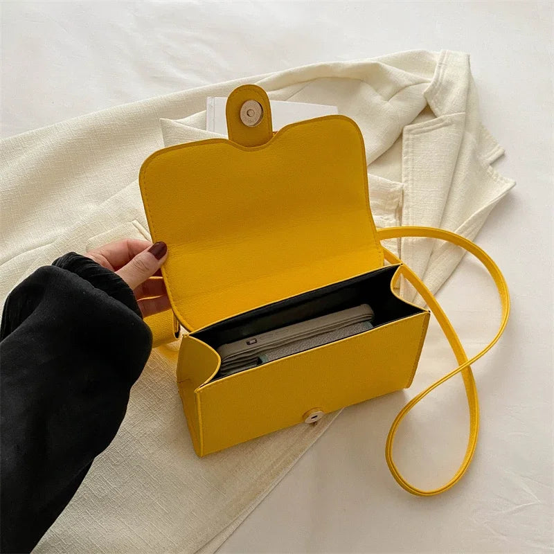 Structured Buckle Top-Handle Mini Bag