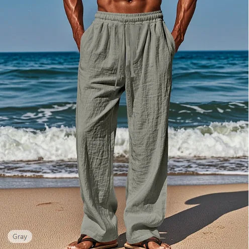 Men's Linen Casual Drawstring Pants