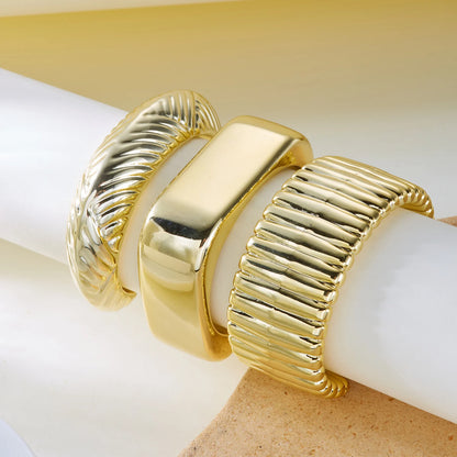 Chunky Gold Statement Cuff Bracelet
