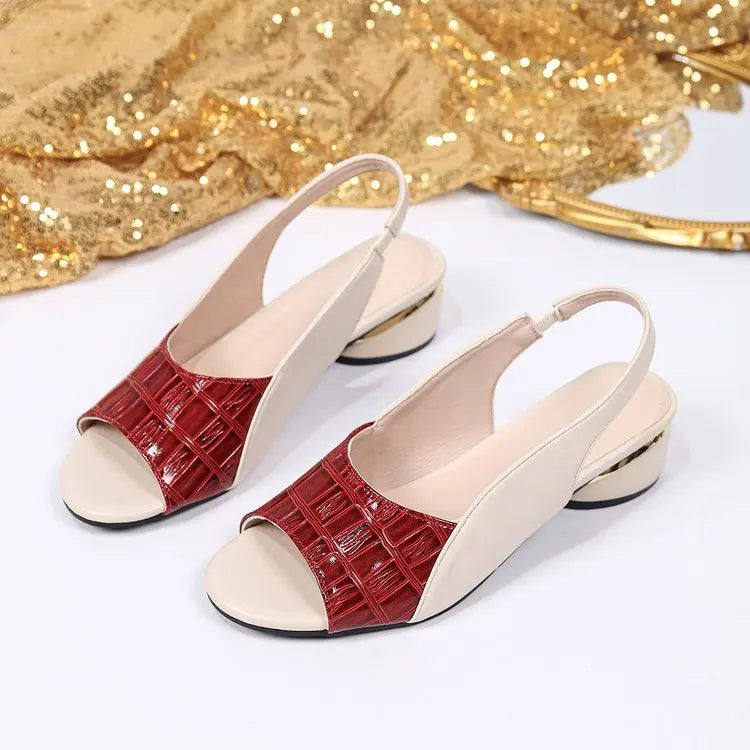 Elegant Mid-Heel Sandals