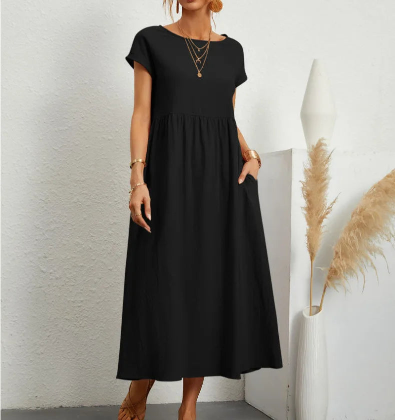 Elegant Summer Linen Dress