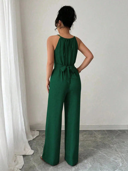 Elegant Wide-Leg Summer Jumpsuit