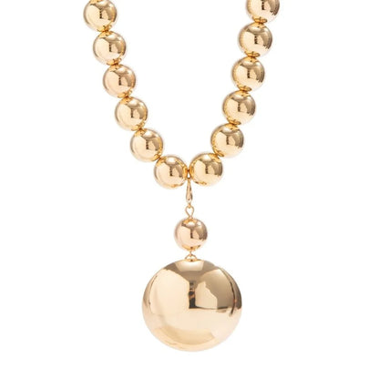 Chunky Ball Chain Necklace & Earring Set