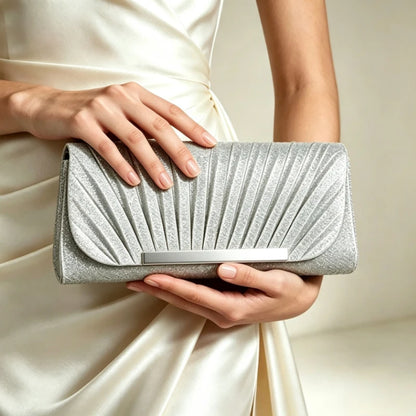 Luxury Shimmer Envelope Clutch