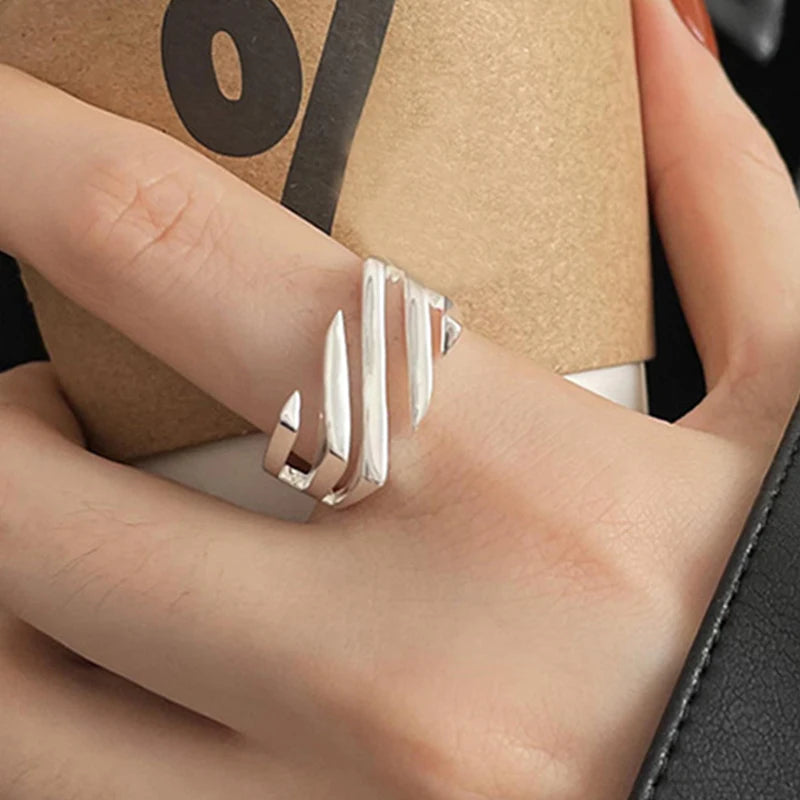 Bohemian Silver Adjustable Rings