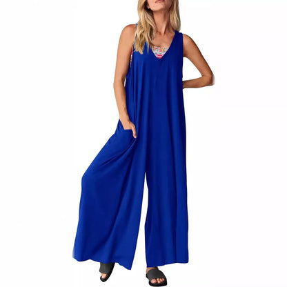 Chic Sleeveless Casual Jumpsuit