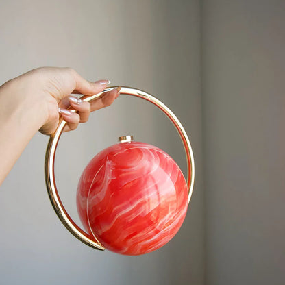  The Orb Marble Sphere Clutch