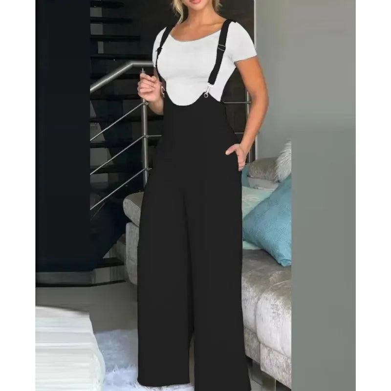 Elegant Spring Suspender Jumpsuit