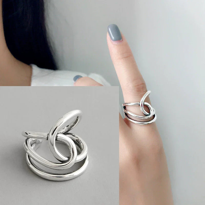 Bohemian Silver Adjustable Rings