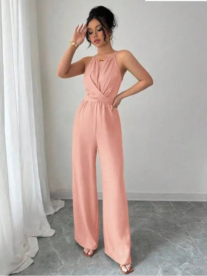 Elegant Wide-Leg Summer Jumpsuit