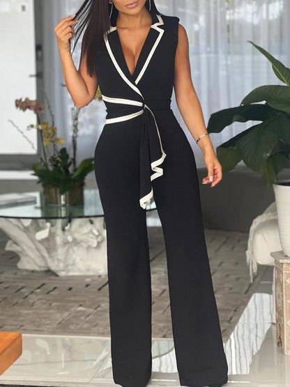 Dressy Casual Sleeveless Jumpsuit