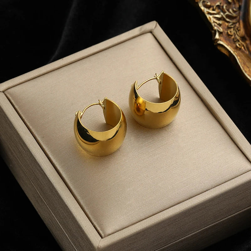 Elegant Gold Hoop Earrings