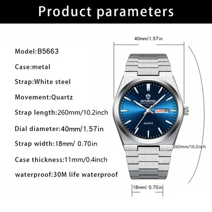 Men Stainless Steel Sport Watch