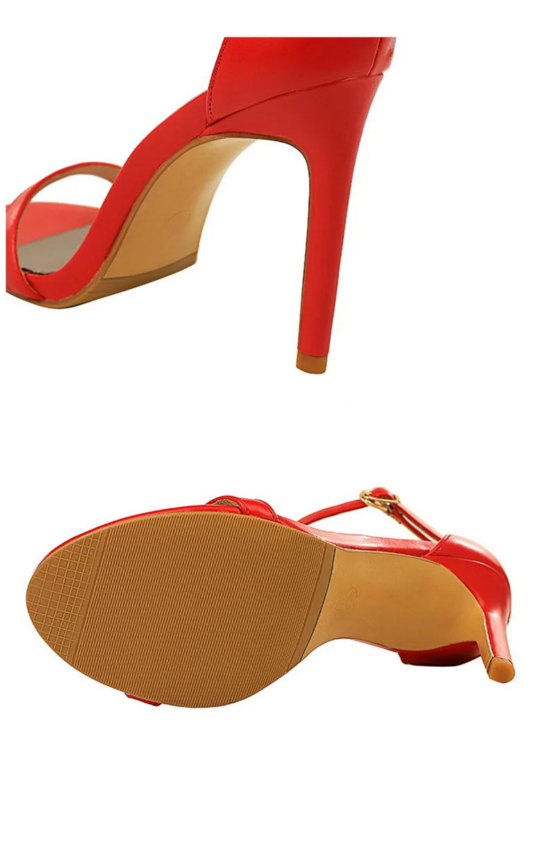 Elegant Ankle Strap Heels