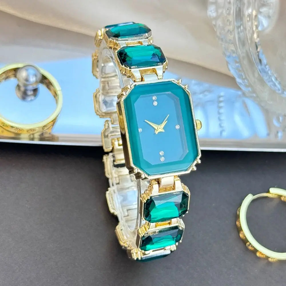 Elegant Women Rectangle Dial Watch