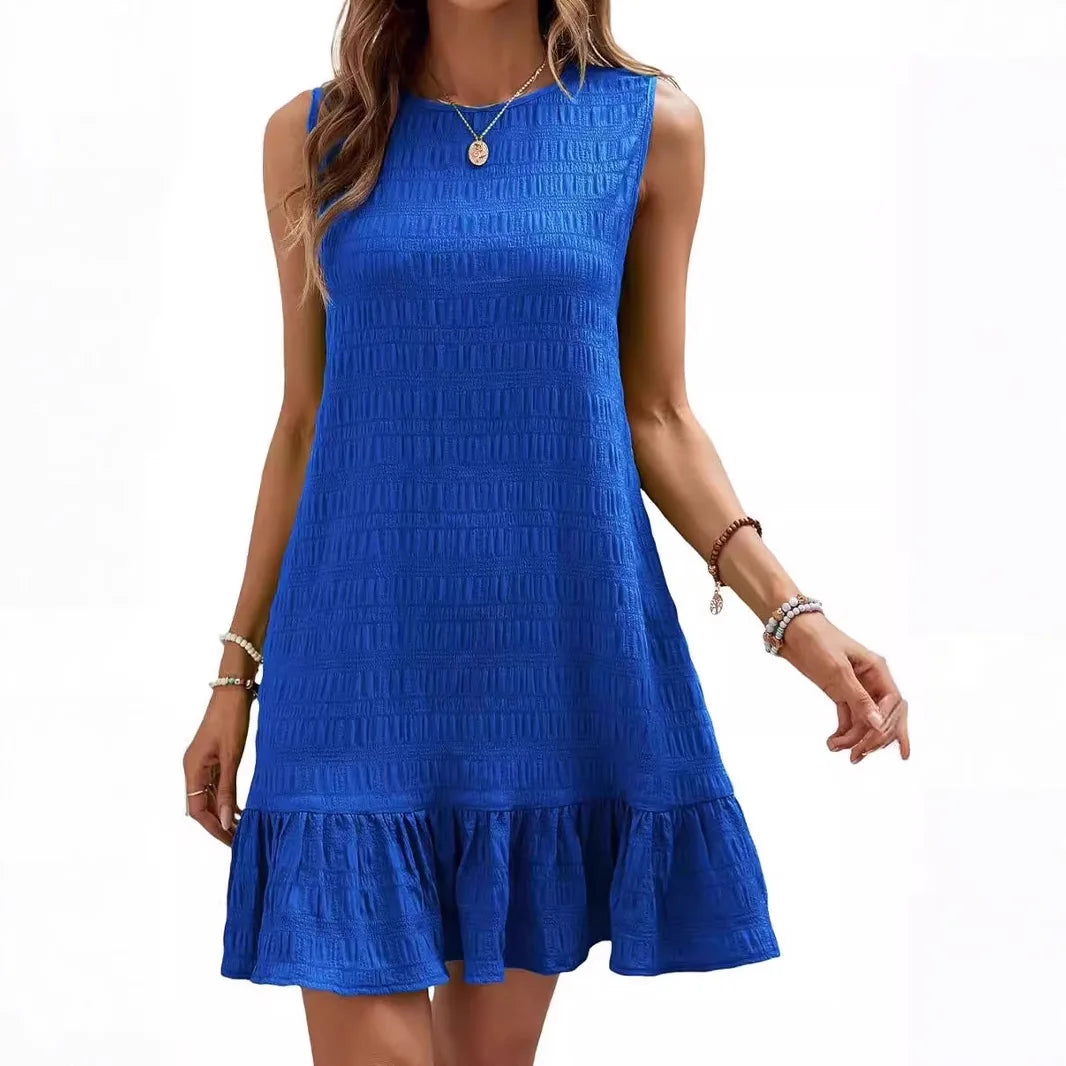 Textured Mini Shift Dress