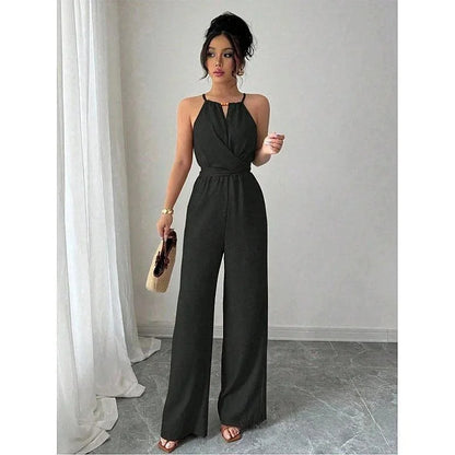Elegant Wide-Leg Summer Jumpsuit