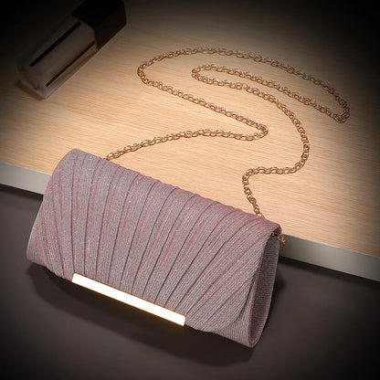 Luxury Shimmer Envelope Clutch
