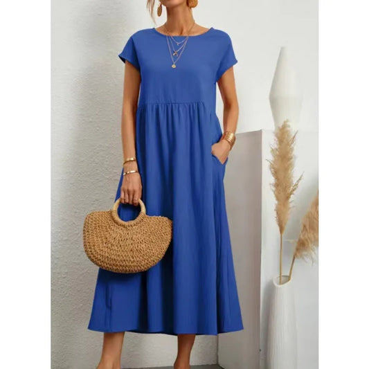 Elegant Summer Linen Dress