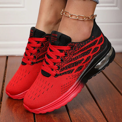 Women's Breathable Air Cushion Platform Sneakers