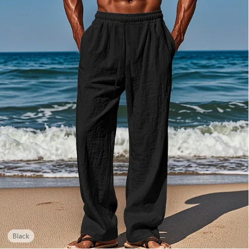 Men's Linen Casual Drawstring Pants