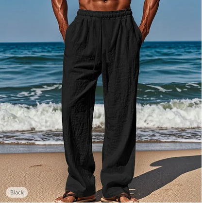Men's Linen Casual Drawstring Pants