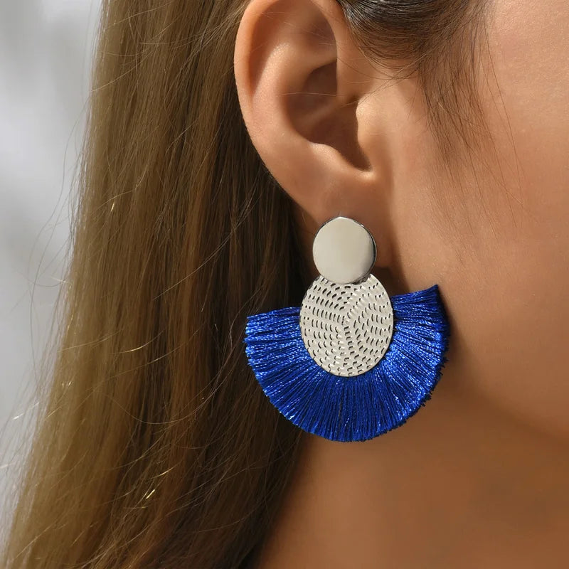 Bohemian Tassel Statement Earrings
