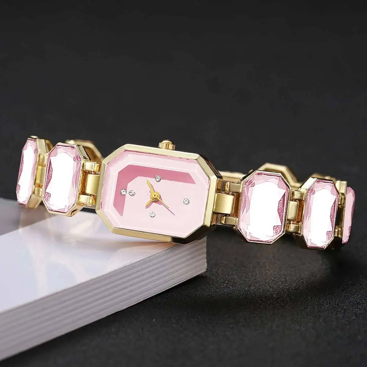 Elegant Women Rectangle Dial Watch