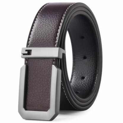 Sleek Automatic Leather Belt
