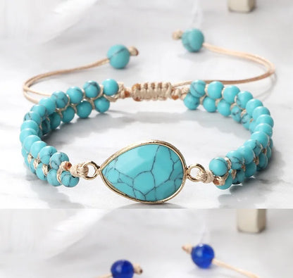 Handmade Natural Stone Beaded Bracelet