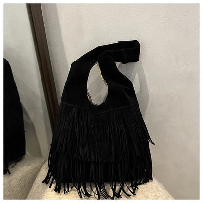 The Muse Soft Fringe Hobo Bag