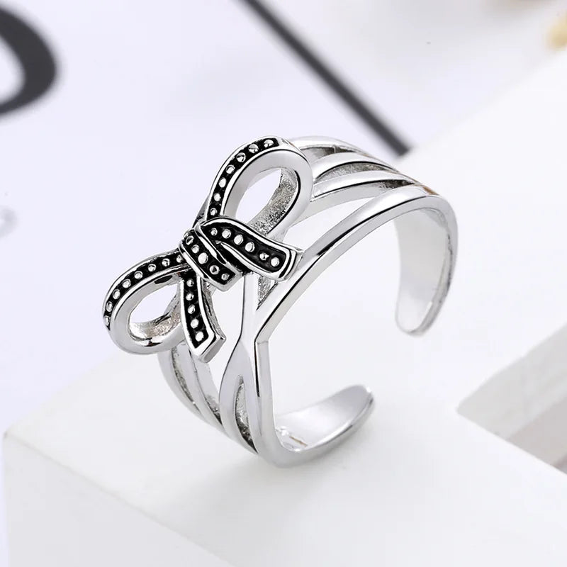Exquisite Adjustable Sterling Silver Ring